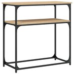 vidaXL Table console chêne sonoma 75x35 5x75 cm bois d'ingénierie