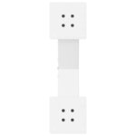 vidaXL Pieds de table basse en forme de X  2 pièces  blanc  60 x (30-31) cm  acier