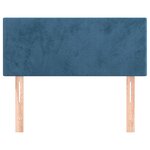 vidaXL Tête de lit Bleu foncé 80x5x78/88 cm Velours