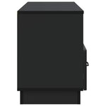 vidaXL Meuble TV avec tiroir Noir 102 x 34 5 x 47 cm Bois d'ingénierie