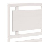 vidaXL Cadre de lit extra long sans matelas 140x220 cm bois massif