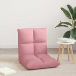vidaXL Fauteuil de sol ajustable Rose Velours