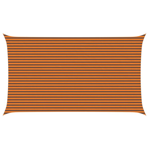 vidaXL Voile d'ombre Orange et marron 4 x 7 m 100   polyester Oxford
