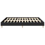vidaXL Cadre de lit sans matelas noir 160x200 cm bois d'ingénierie