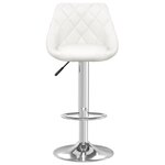 vidaXL Tabouret de bar Blanc Similicuir