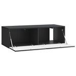 vidaXL Meuble TV mural Noir 98 x 41 x 30 cm Bois d'ingénierie