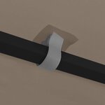 vidaXL Tonnelle avec guirlande lumineuse à LED 4x3 m Taupe