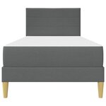 vidaXL Cadre de lit 100 x 200 cm Gris foncé