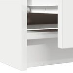 vidaXL Meuble TV blanc 60x35x54 cm bois d'ingénierie