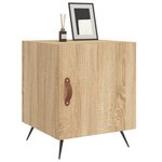 vidaXL Table de chevet chêne sonoma 40x40x50 cm bois d’ingénierie