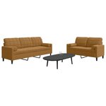vidaXL Ensemble de canapés 2 Pièces avec coussins et traversins velours
