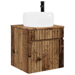 vidaXL Meuble de lavabo mural Bois ancien 49 x 44 5 x 66 cm