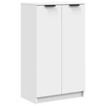 vidaXL Armoire à chaussures Blanc 59x35x100 5 cm Bois d'ingénierie