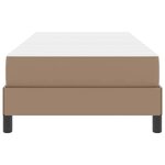 vidaXL Cadre de lit avec matelas Cappuccino 90 x 200 cm tissu