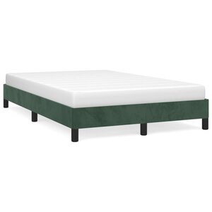 vidaXL Cadre de lit sans matelas vert foncé 120x190 cm velours