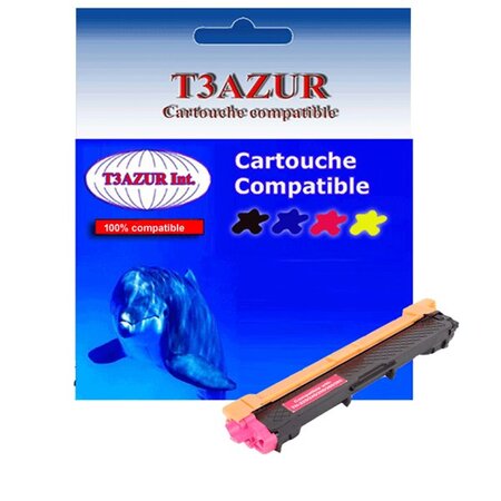 Toner compatible avec Brother TN245 Magenta pour Brother MFC9340CDW, MFC9342CDW - 2 200 pages - T3AZUR