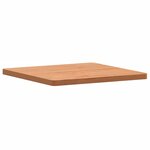 vidaXL Dessus de table 50x50x2 5 cm carré bois massif de hêtre