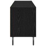 vidaXL Meuble TV Chêne noir 150 x 30 x 44.5 cm Bois d'ingénierie