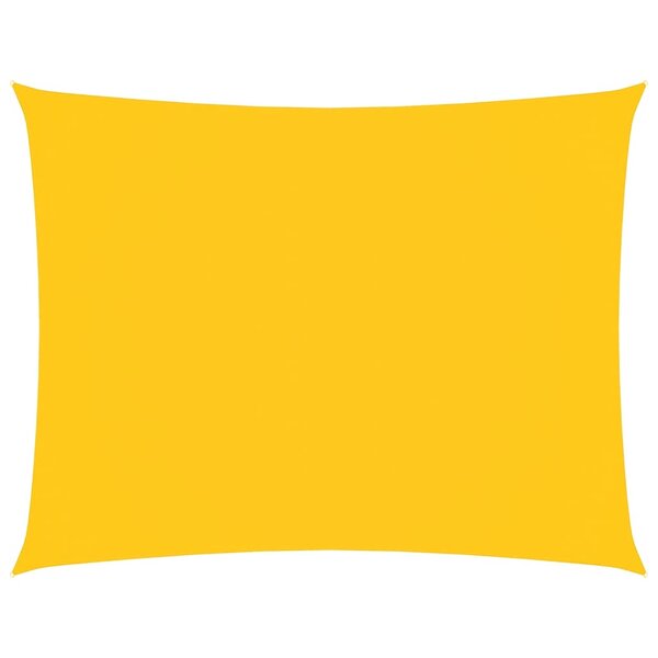 vidaXL Voile de parasol tissu oxford rectangulaire 2 5x4 m jaune