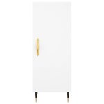 vidaXL Buffet haut Blanc 34 5x34x180 cm Bois d'ingénierie