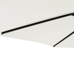 vidaXL Parasol de jardin avec mât en acier blanc 225x225x212 cm