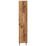 vidaXL Haut Armoire 2 Pièces Bois Ancien Bois Aggloméré et Verre