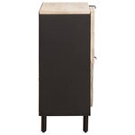 vidaXL Buffet avec stockage Finition Lavage Blanc 80 x 33 x 75 cm