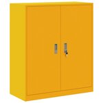vidaXL Armoire de rangement Jaune moutarde 90 x 40 x 105 cm Acier