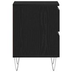 vidaXL Cabinet de chevet Chêne noir 40 x 35 x 50 cm Bois d'ingénierie