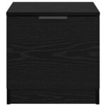 vidaXL Armoire de lit 2 Pièces Chêne noir 40 x 39 x 40 cm