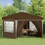 vidaXL Tente de fête pop-up 288 x 288 x 245 cm Taupe Tissu Oxford