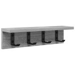 vidaXL Porte-manteau mural Sonoma gris 40 x 10.5 x 10.5 cm