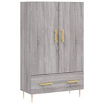 vidaXL Buffet haut sonoma gris 69 5x31x115 cm bois d'ingénierie