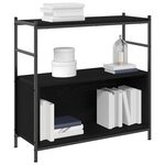 vidaXL Étagère Chêne noir 80 x 30 x 78.5 cm Bois d'ingénierie