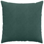 vidaXL Coussins de canapé 2 Pièces Vert foncé 60 x 60 cm