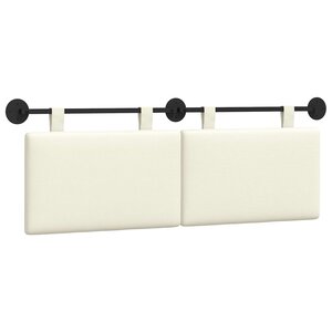 vidaXL Tête de lit suspendue Tissu en velours côtelé