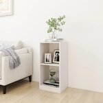 vidaXL Armoire d'appoint blanc 35 5x33 5x76 cm bois de pin massif