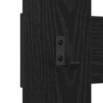 vidaXL Porte-manteau mural Montage mural Chêne noir 65 x 3 x 100 cm