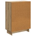 vidaXL Buffet Chêne artisanal 66 x 34 5 x 90 cm Bois d'ingénierie