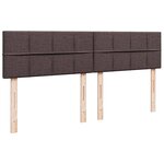 vidaXL Sommier à lattes de lit avec matelas Marron foncé 180x200 cm