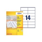 Boîte de 1400 étiquettes copieur coins carrés 105X39 blanc DP143-100 AVERY