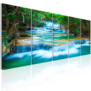 Tableau - sapphire waterfalls i l x h en cm 225x90