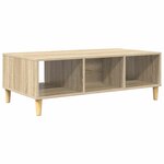 vidaXL Table basse Chêne sonoma 103 5 x 60 x 35 cm Bois d'ingénierie