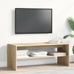 vidaXL Meuble TV Chêne sonoma 100 x 40 x 40 cm Aggloméré