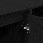 vidaXL Meuble TV Chêne noir 120 x 30 x 40 5 cm Bois d'ingénierie