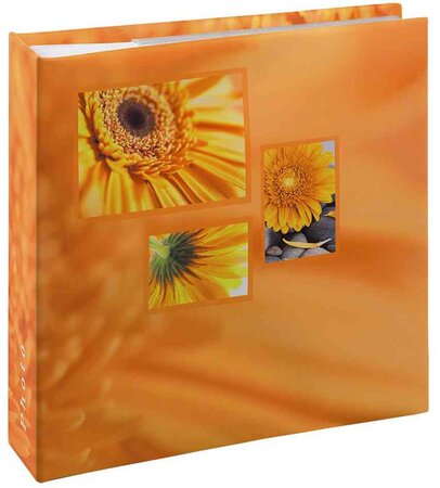 Album photo 22 x 22 cm mémo 100 pages 200 photo 1015 cm motif singo orange hama