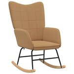 Chaise relaxante vidaXL en tissu beige semblable à de la laine frisée
