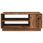 vidaXL Table basse vieux bois 102x55x43 cm bois d'ingénierie