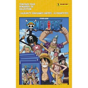 Panini One Piece Trading Cards Starter Pack 1 Classeur + 3 Pochettes