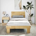 vidaXL Cadre de lit avec tête de lit sans matelas 75 x 190 cm